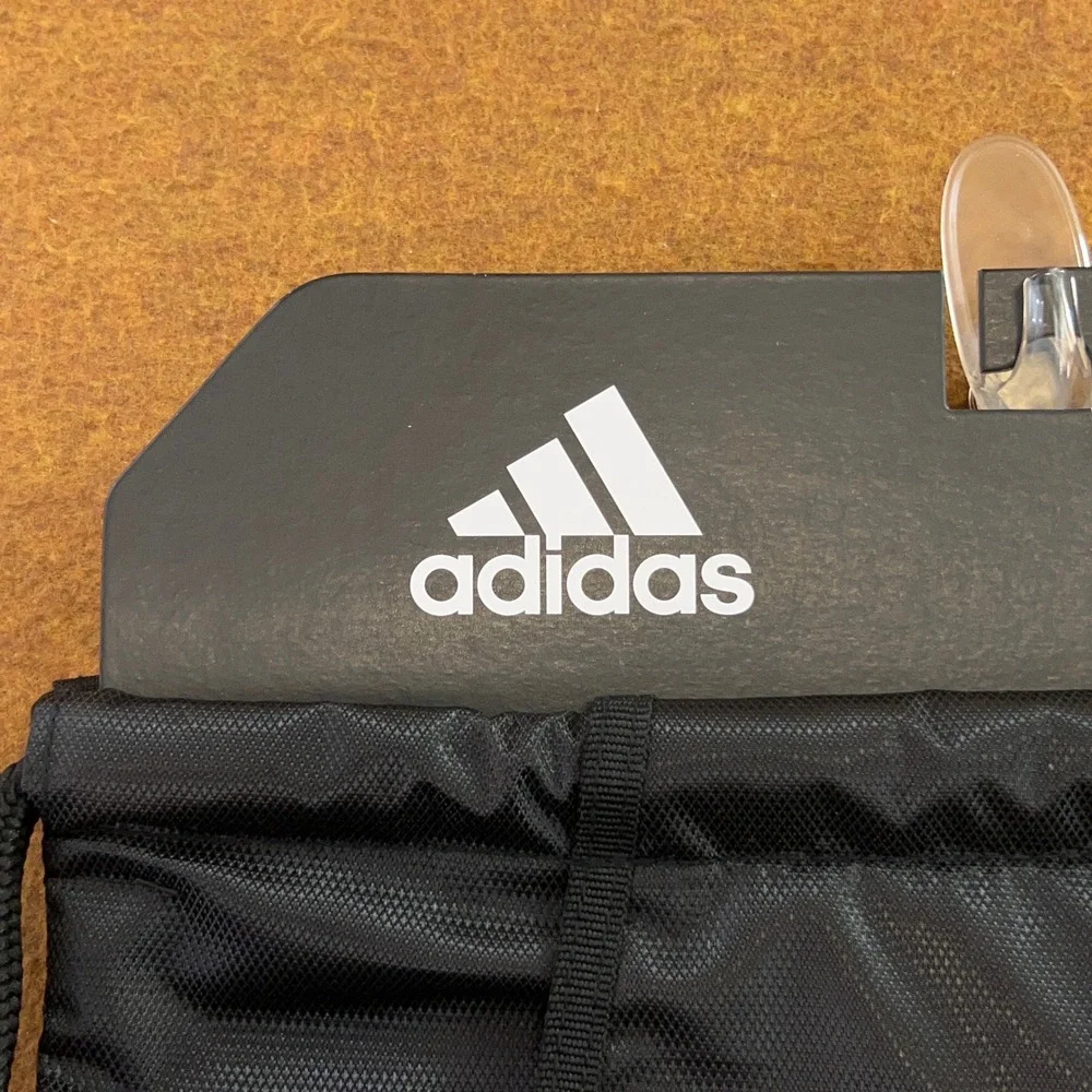 Adidas Unisex OS Black Alliance II Sackpack Drawstring Gym Bag NWT